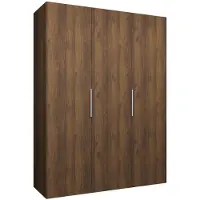 MEBLE KRYSPOL , Kleiderschrank, Schrank 150 cmx202x52, Warmia-Nuss, Kaschmir