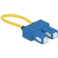 DeLOCK LWL Loopback Adapter SC / UPC Singlemode blau, SC