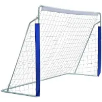 OEM Professionelles Fußballtor – robustes Stahlrahmen, witterungsbeständiges PE-Netz, Höhenverstellung für Jugendliche und Erwachsene, einfache Montage für Garten oder Training (blau)