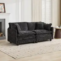 Youjia Cloud Sofa LoveSeat (Ottoman is not included), Modern Sectional Couch, for Living Room Bedroom and Apartment, 195 cm, 84 cm