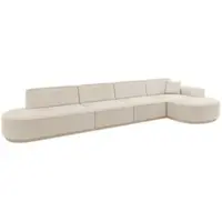 ALTDECOR Ecksofa in L-Form MARI-L3-v1 - 413x171x83 cm Beige - Corner Sofa Bett Eckcouch Couch Wohnlandschaft Cauchsofa