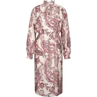 Seidensticker Blusenkleid , Damen, Gr. XL (42), Normalgrößen, Langarm, rosa, 85% Viskose, 15% Polyamid, bedruckt, regular fit, Rundhals, Kleider Blusenkleid, 1/1 Rundhals Druck