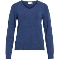 Vila Viril V-ausschnitt Strickpullover