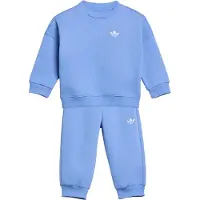 Adidas Trainingsanzug ORIGINALS "CREW JOG SET", Kinder, Gr. 86, blau (blau fusion), Obermaterial: 70% Baumwolle, 30% Polyester, Sportanzüge Trainingsanzug, für Babys, mit 2 Teilen, aus Baumwolle
