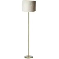 PR Home Stehleuchte Amy, beige/gold, Höhe 150 cm, Textil, E27