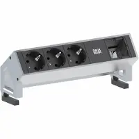 Bachmann DESK2 3x Schutzkontakt 1x ABD GST18, weiß