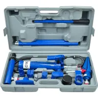 GEKO Hydraulikwerkzeug-Set 4T, Zylinderhub 120 mm, Mindestzylinderhöhe 278 mm, im Koffer