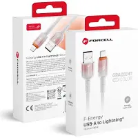 Forcell Cable F-ENERGY C353 cable USB A to Lightning 2,4A 12W Gradient 1 m white