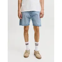 Jack & Jones Shorts "JJITONY JJORIGINAL SHORTS AKM 111", Herren, Gr. M, N-Gr, blau (blau denim pack:light blau), Web, Obermaterial: 100% Baumwolle, unifarben, relaxed fit knielang, Hosen Shorts