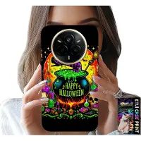 Inny producent Hülle für Realme 14 Pro+ 5G - Motiv: Hexe, Kessel, Zauberstab, Halloween