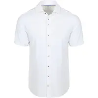 R2 Hemd Seersucker Kurzarm Weiß - 3XL