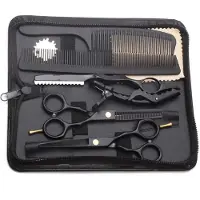 INF Friseurset zum Haareschneiden – Schere, Kämme, Friseurmesser