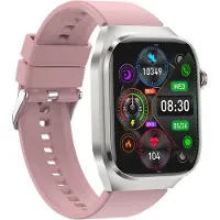 INF Smartwatch mit EKG, Herzfrequenz, Blutdruck, Schlaf, Schrittzähler Rosa