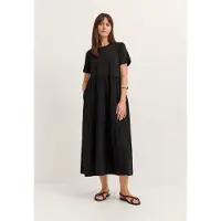 Bugatti Sommerkleid "Materialmix" mit asymmetrischen Raffungen