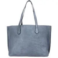 Leonhard heyden Leder Paris Business Shopper 8000 Silber blaugrau