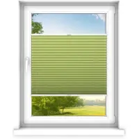Time4blinds - Plissee Rollo, Faltrollo, Sichtschutz, Dunkler Jasmin, 70x130cm