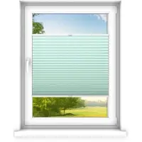 Time4blinds - Plissee Rollo, Faltrollo, Sichtschutz, Minze, 120x200cm