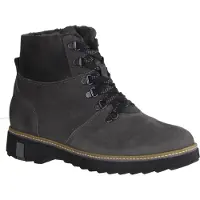 Waldlaufer Hitomi 911802-052 Damenboots, Carbon (Grau), Leder, gefüttert - Damenschuhe Bequeme Stiefel / Stiefeletten, Grau, leder (bear doubleface bear), absatzh&oumlhe: 20 mm