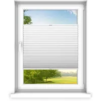 Time4blinds - Plissee Rollo, Faltrollo, Sichtschutz, Weiߠ, 40x130cm