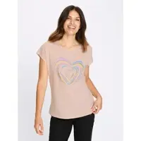 Sieh an! Kurzarm-Shirt in puder-orchidee | Gr.: 54