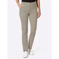 Casual Looks Webhose , Damen, Gr. 24, Kurzgrößen, sand, schwarz, gemustert, 72% Viskose, 25% Polyamid, 3% Elasthan, gemustert, Hosen Webhose
