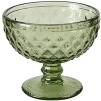 Boltze Eisbecher aus Glas, grün, 250 ml