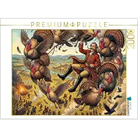 CALVENDO Puzzle: Flug mit wilden, riesigen Truthähnen | 2000 Teile, fertige Größe: 90 x 67 cm | Fotopuzzle für entspannte Stunden