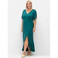Sheego Jerseykleid in petrol | Gr.: 54