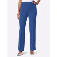 Lady Anzughose , Damen, Gr. 50, Normalgrößen, blau (royalblau), 75% Polyester, 21% Viskose, 4% Elasthan, unifarben, Hosen Anzughose