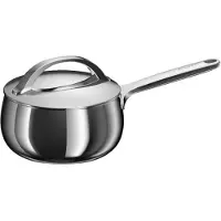 Berghoff Home Stieltopf 16 cm Edelstahl mit Deckel, 1,9 l, für alle Herdarten, backofenfest, Stellar Steel