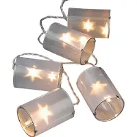 Hellum 10-tlg. LED-Lichterkette mit 10 Holografie-Laternen