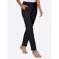 Casual Looks Funktionshose , Damen, Gr. 52, Normalgrößen, schwarz, 95% Polyamid, 5% Elasthan, unifarben, lang, Hosen Funktionshose