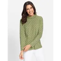 Inspirationen WITT WEIDEN Rollkragen-Shirt in ecru-schilf-bedruckt | Gr.: 40