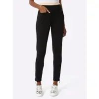 Création L Webhose , Damen, Gr. 46, Normalgrößen, schwarz, 50% Modal, 44% Polyester, 6% Elasthan, unifarben, Hosen Webhose