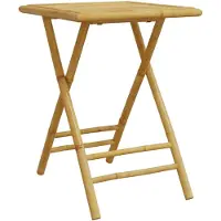 vidaXL Gartentisch Klappbar 55x55x75 cm Bambus