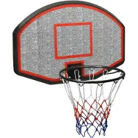 vidaXL Basketballkorb Schwarz 90x60x2 cm Polyethylen