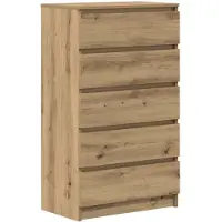 vidaXL Schubladenschrank Artisan-Eiche 60x36x103 cm Holzwerkstoff