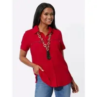 Inspirationen WITT WEIDEN Longbluse in rot | Gr.: 40
