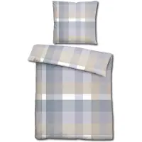 Sleezzze CloudComfort Basic Mikrofaser Bettwäsche kariert 135 x 200 + 80 x 80 cm