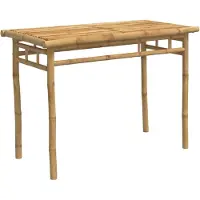 vidaXL Garten-Esstisch 110x55x75 cm Bambus