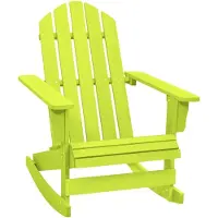 vidaXL Adirondack-Schaukelstuhl Massivholz Tanne Grün