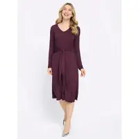 Sieh an! Jersey-Kleid in burgund | Gr.: 50