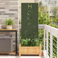 Syfax Garten Sichtschutz-Leinwand Olivgrün 50 x 140 cm