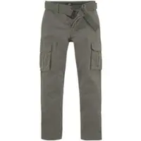 H.I.S. Cargohose H.I.S, Herren, Gr. 40, N-Gr, grün (olivgrün), Web, Obermaterial: 98% Baumwolle, 2% Elasthan, unifarben, regular fit lang, Hosen Cargohose, Topseller