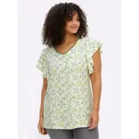 Sheego Shirt in ecru-topas-bedruckt | Gr.: 50