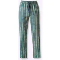 Witt Schlafanzug "Hose lang Hose lang", Herren, Gr. 44/46, dunkelblau, grün, gestreift, Homewear-Sets Schlafanzug