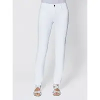 Ascari Slim-fit-Jeans , Damen, Gr. 38, Normalgrößen, weiß, 91% Baumwolle, 6% Polyester, 3% Elasthan, unifarben, lang, Jeans Slim-fit-Jeans