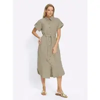 HEINE Kleid in sand-meliert | Gr.: 46