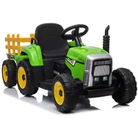 Wisam Traktor na Akumulator z Przyczepą XMX611 Pilot Światła LED Zielony
