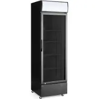 Arctic Eintüriger Kühlschrank mit hinterer Bar und hinterleuchteter Blende, , Arktic, 254L, Schwarz, 220-240V/250W, 578x605x(H)1980mm